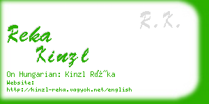 reka kinzl business card